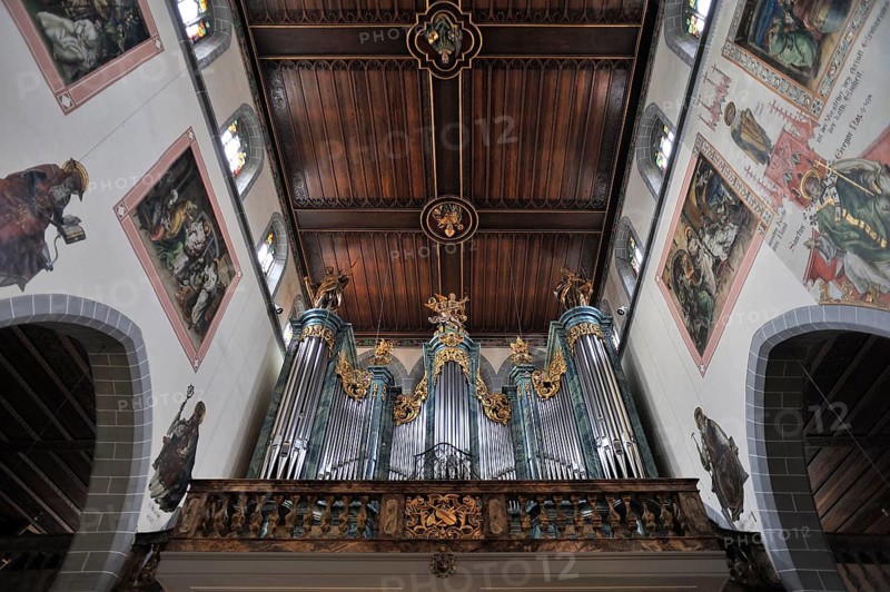 Interior with organ loft