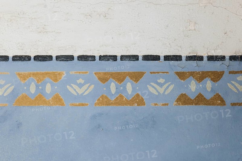 Wall decoration in a house in a former diamond miners' town