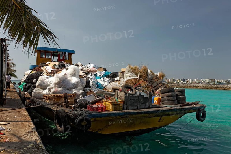 Garbage on a barge