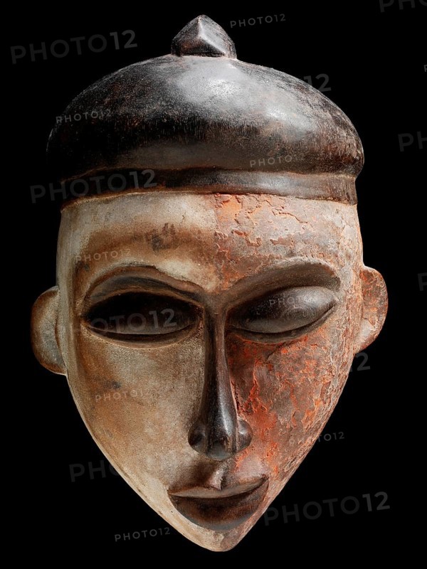 Traditional African wooden tribal mask