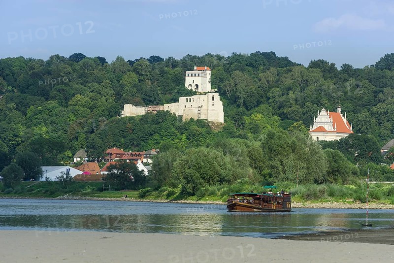 Castle ruins and the parish church