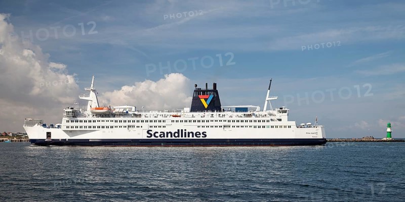 Lighthouse and a ferry from Scandlines