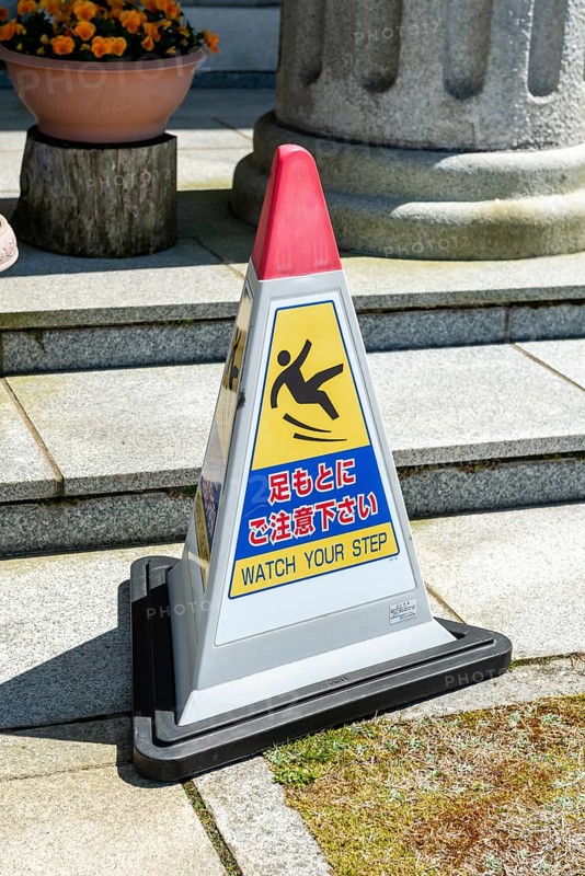 Danger of slipping