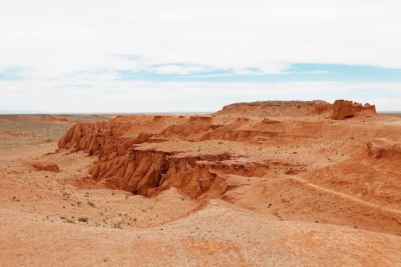 Bayanzag or Flaming Cliffs rock formation