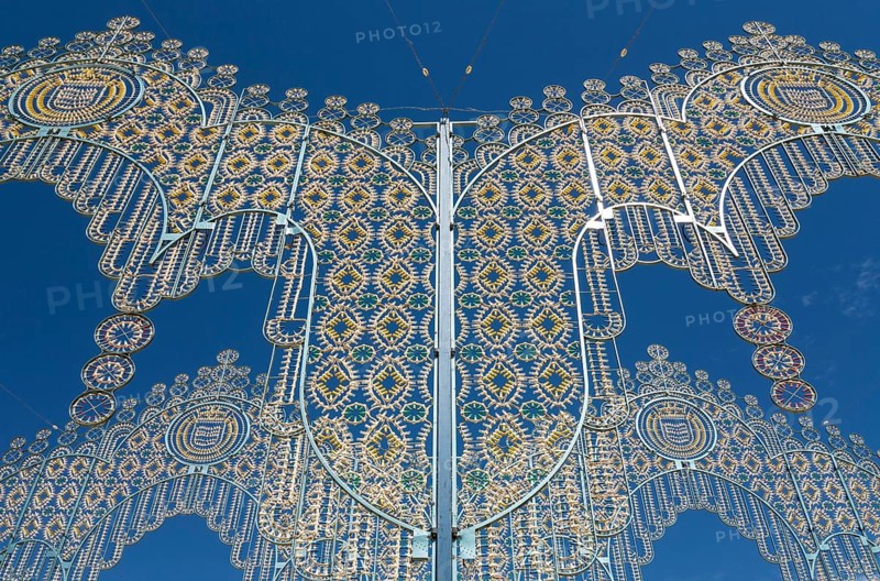 Festive decoration at the Feria del Caballo