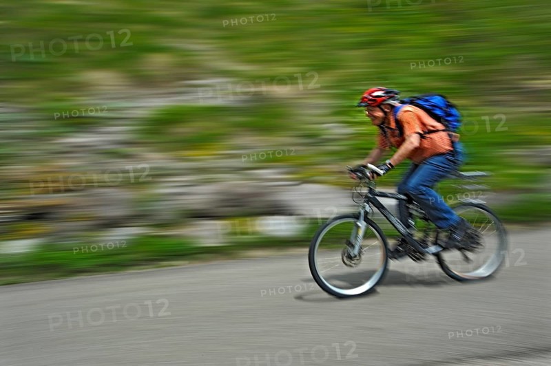 Mountain biker near Hinterstein