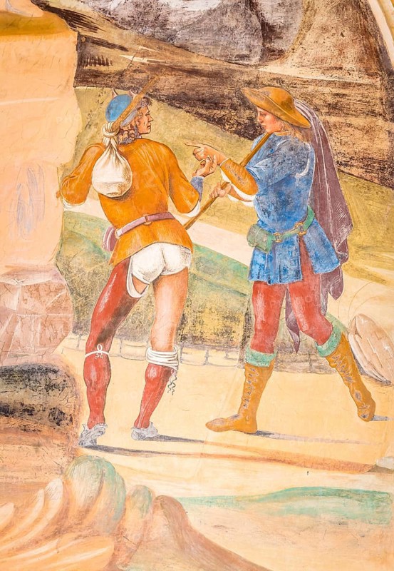 Fresco depicting the life of St. Benedict