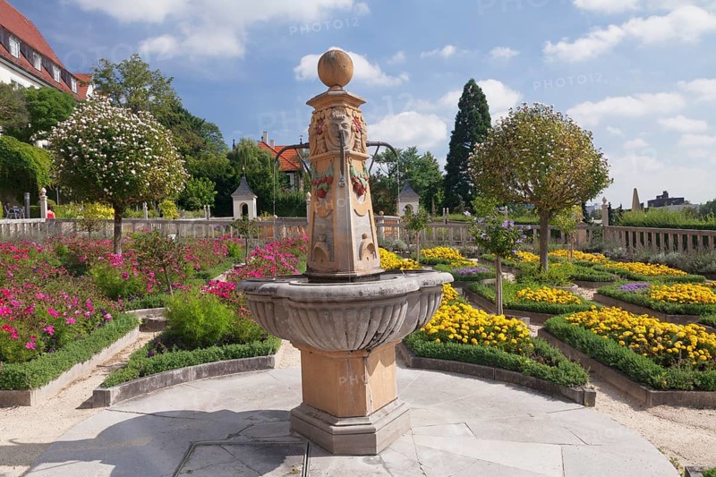 Pomeranzengarten garden at Schloss Leonberg castle