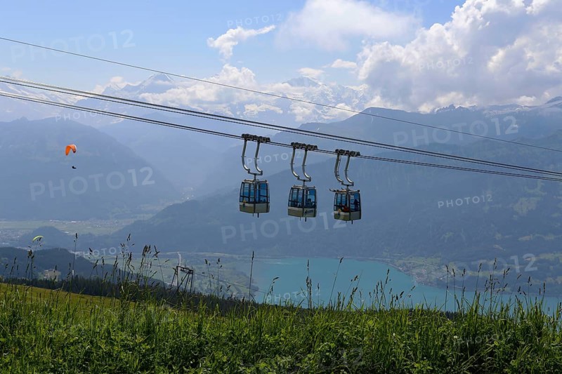 Three gondolas at Mt Niederhorn
