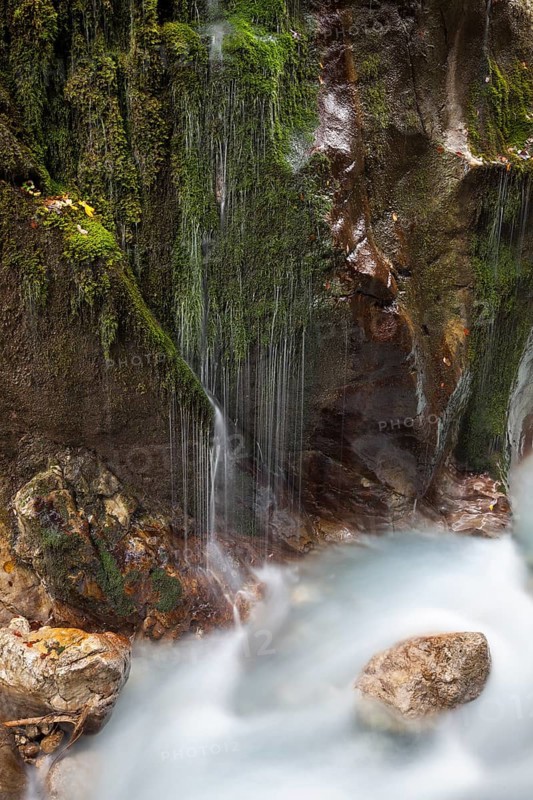 Waterfall in Wimbachklamm Gorge