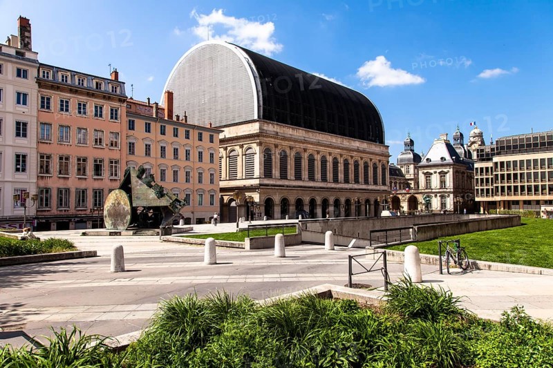 Opera de Lyon building at Place de la Comedie