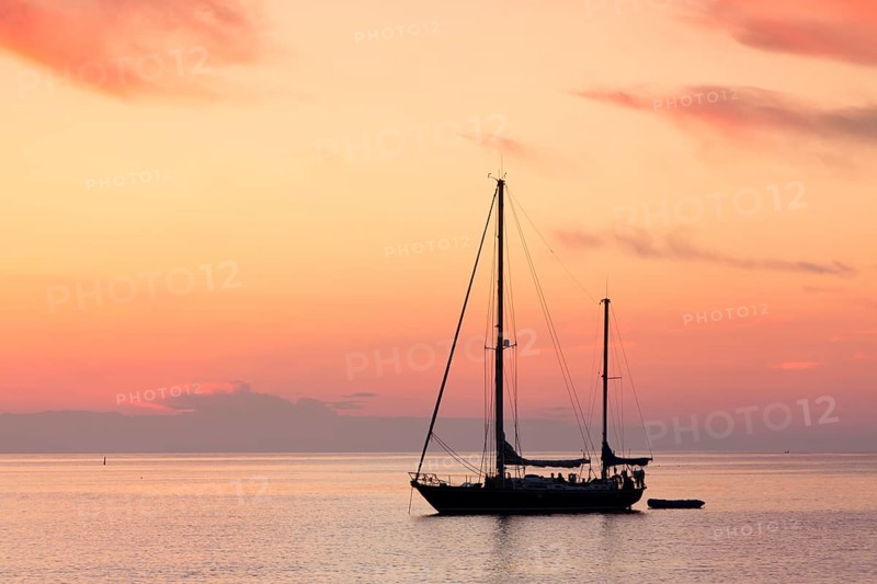 Sailboat at sunset