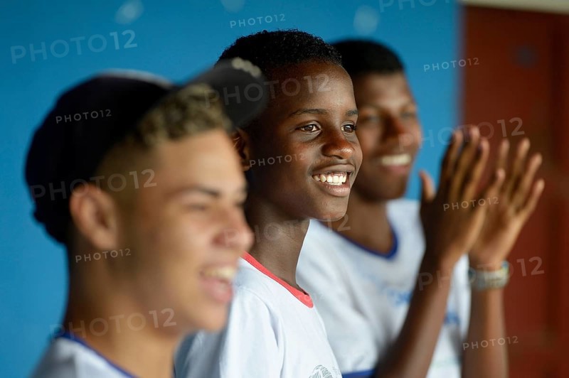 Young people taking part in a social project