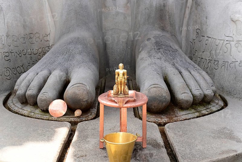 Feet of the Gomateshwara statue