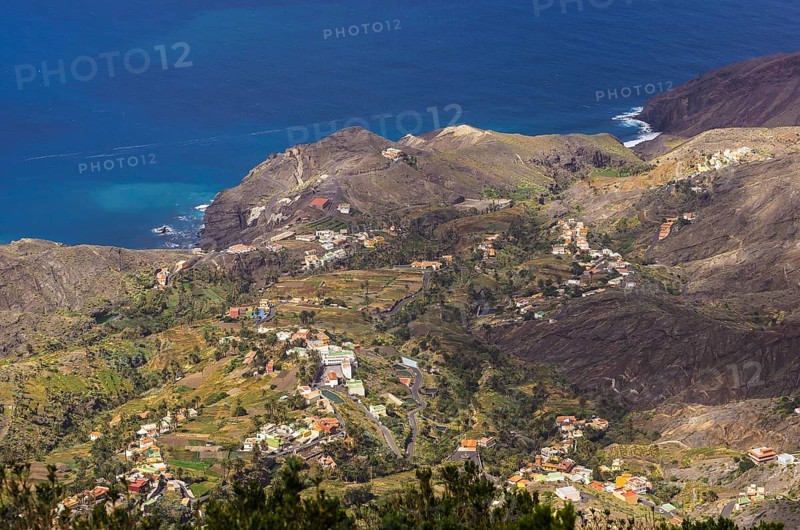 View of the valley and the sea