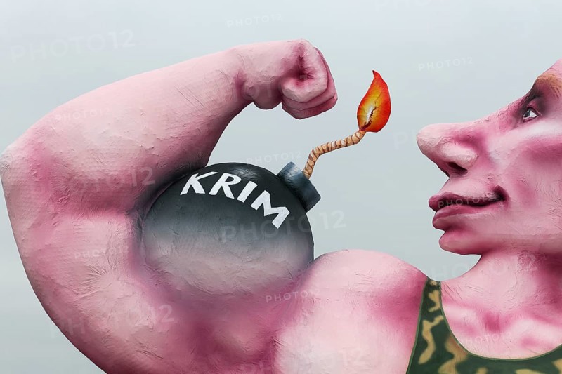 Putin flexing his muscles