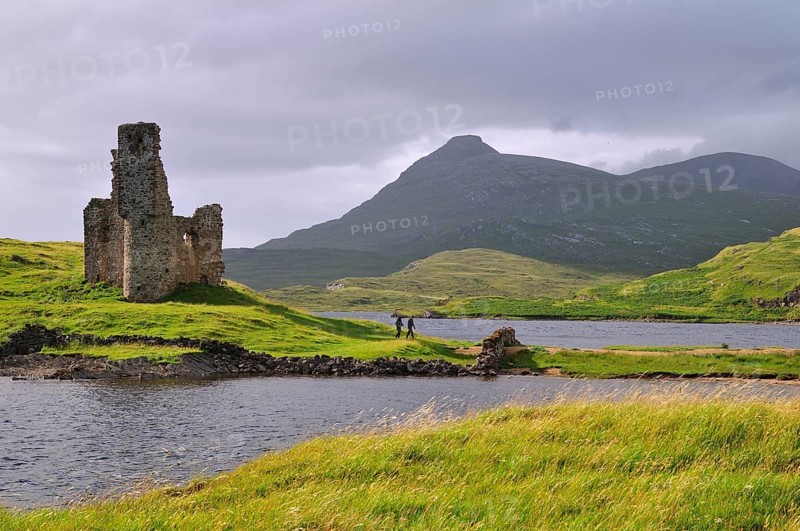 The ruins of Ardvreck Castle