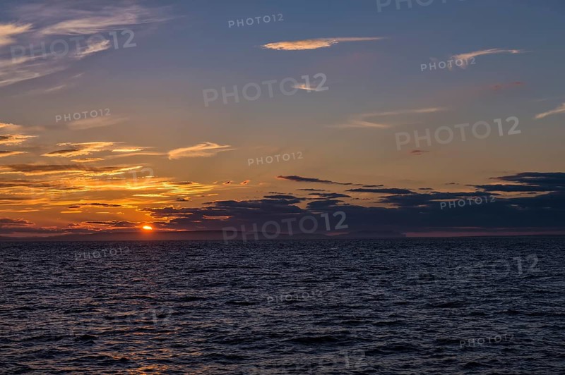 Sunset over the Bering Strait