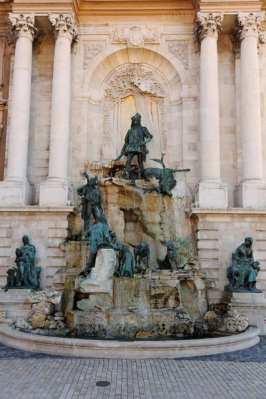 Matthias Fountain at the Hungarian National Gallery