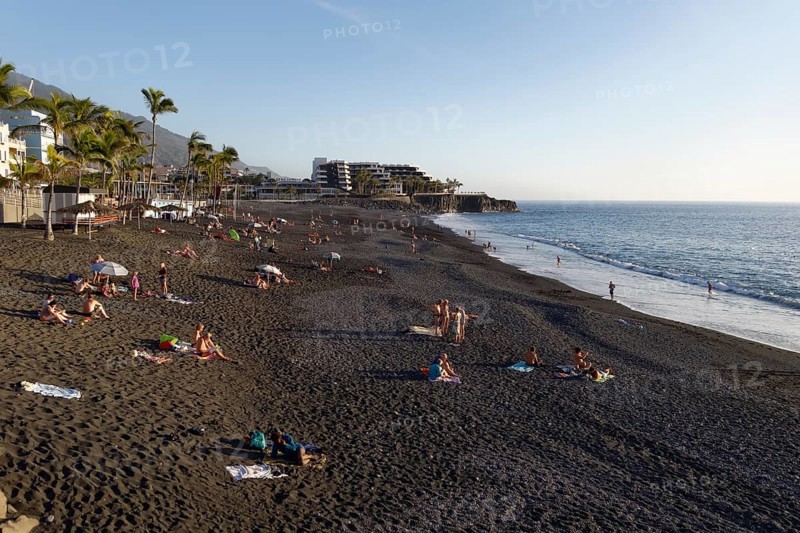 Beach with black sand