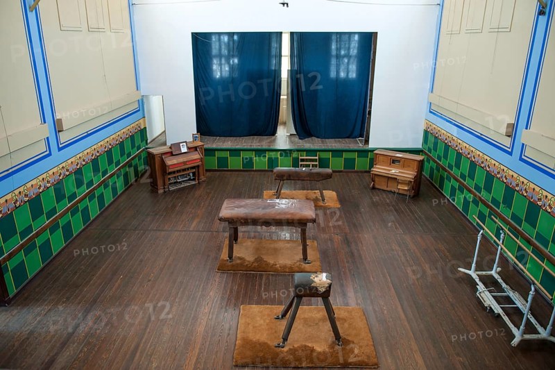 Former sports and meeting hall in an abandoned diamond miners settlement