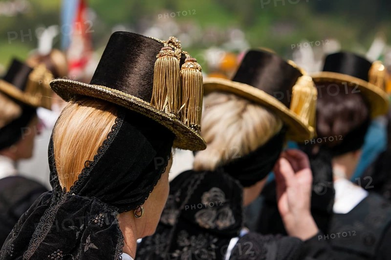Gauderfest festival with traditional costumes