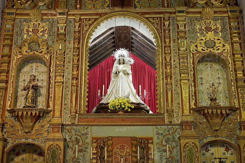 Altar of the Parish Church of Nuestra Senora de Regla in Pajara