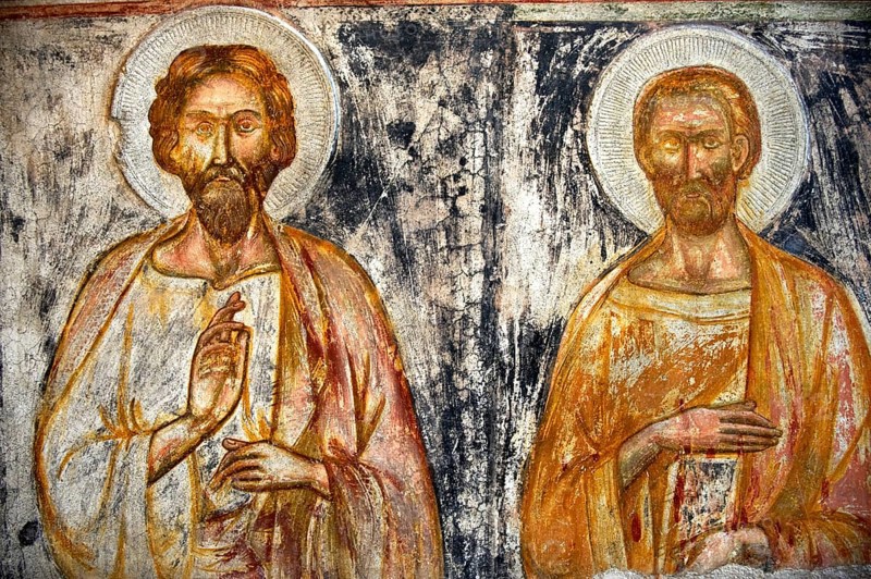 Fresco with Christ Pantocrator