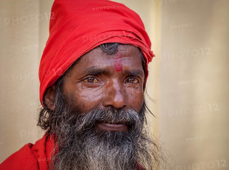 Portrait of an elderly Sadhu from the Kamakhya Temple
