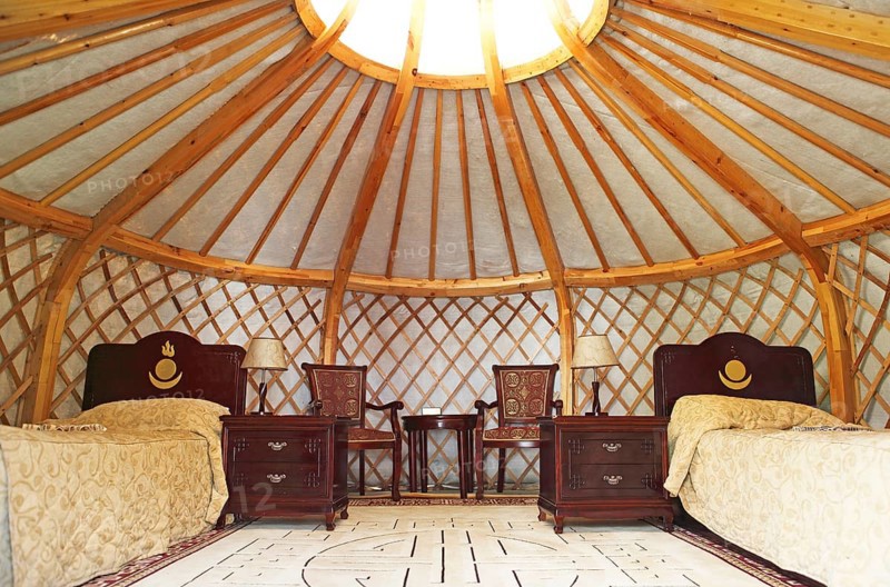 Luxurious yurt for tourists