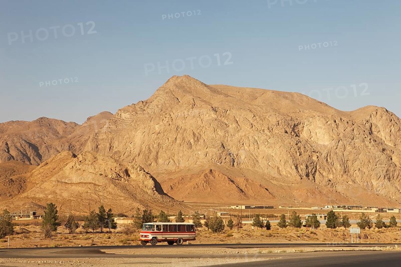 Bus in the Kuhrud Mountains
