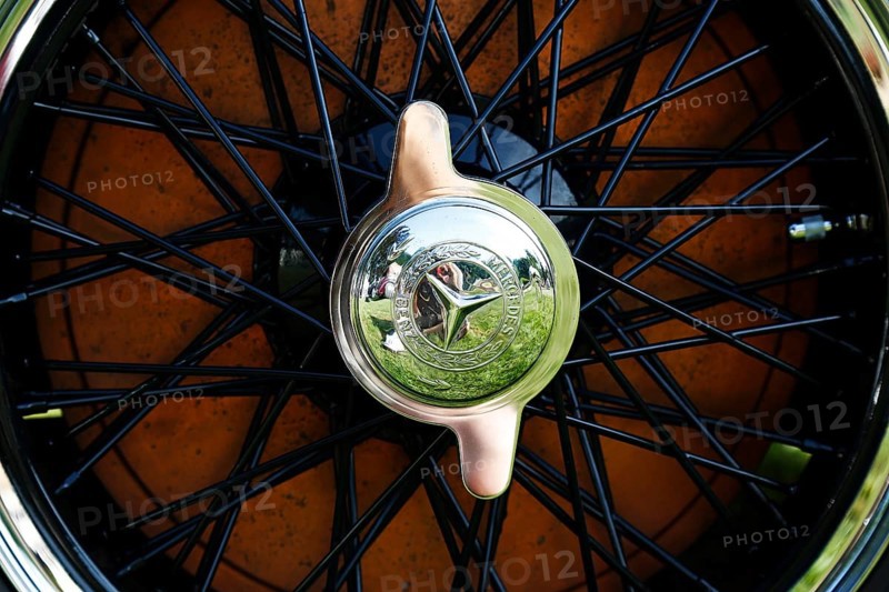Wheel of a Mercedes-Benz S Rennsport Erdmann and Rossi