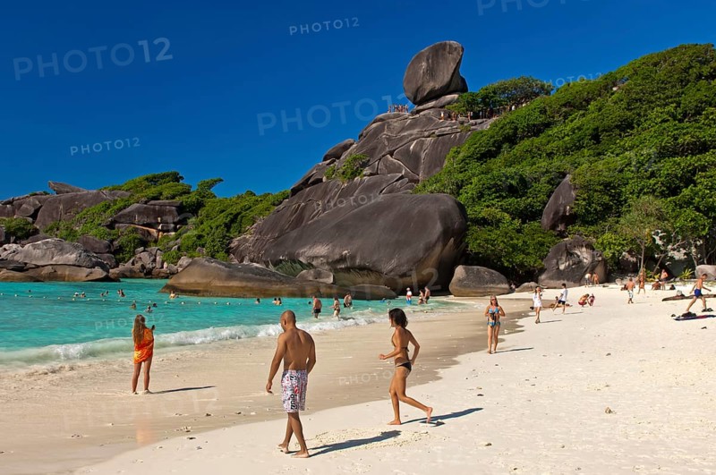 Tourists on Ao Kueak Beach