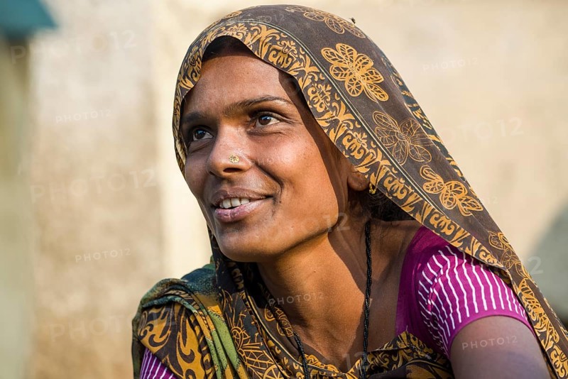 Woman wearing a sari