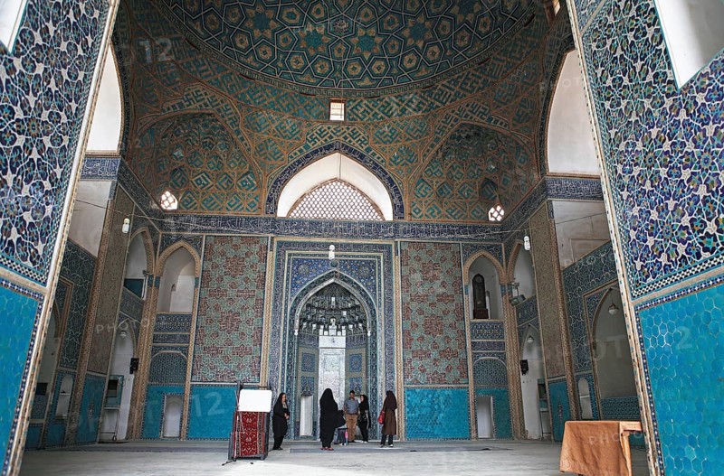 Prayer hall of the Masjed-i Jame Mosque or Friday Mosque