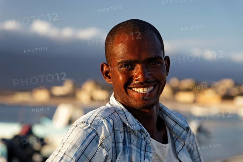 Smiling Omani man