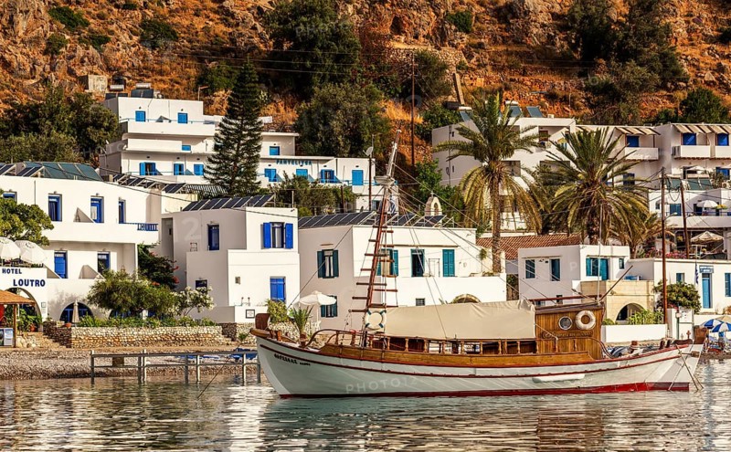 Wooden boat in the harbour