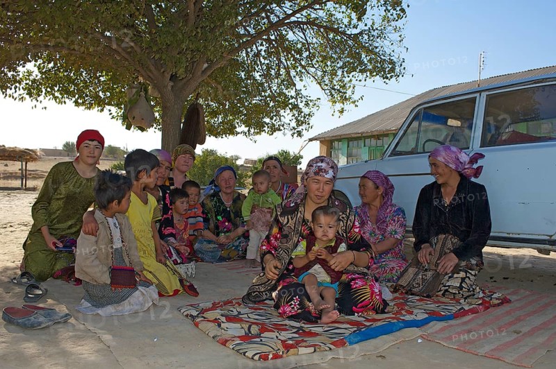 Local women and children