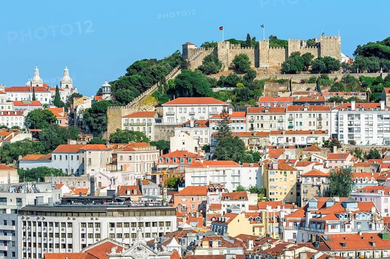 View over Lisbon and the Castelo de Sao Jorge
