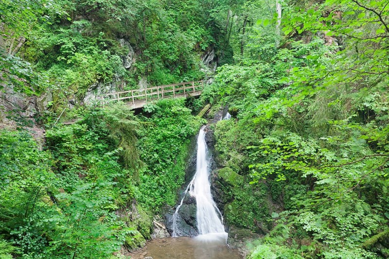 Waterfall in the Lotenbachklamm gorge