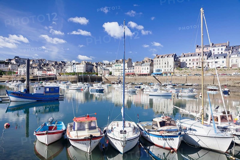Boats in the port of Douarnenez