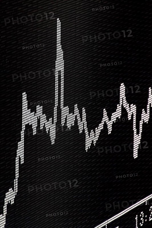 Trading board of the DAX on the trading floor of the Frankfurt Stock Exchange