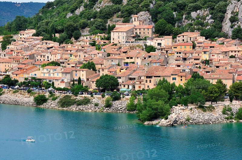 The village of Bauduen at Lac de Sainte-Croix