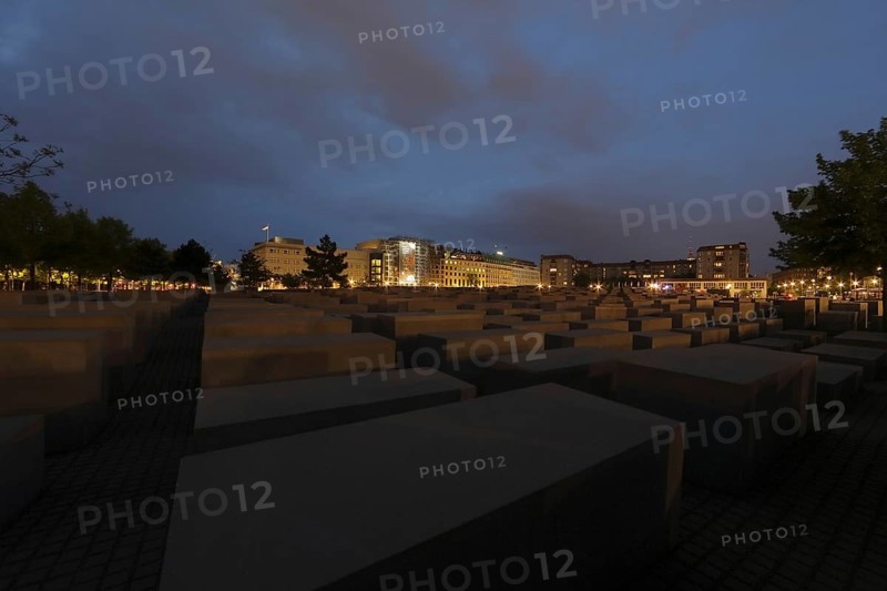 Holocaust Memorial in the evening