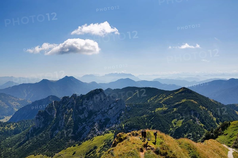 View from Mt Croda Rossa or Rotwand across Mt Ruchenkopfe and Mt Auerspitz