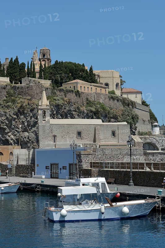 Harbor of Lipari town