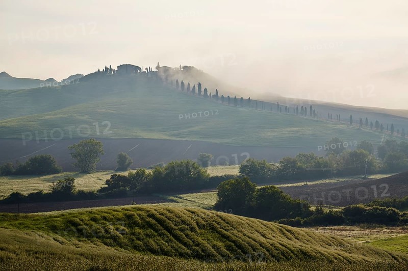 Fog in the valleys of the Crete Senesi
