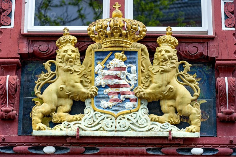 Cast iron coat of arms of Hesse