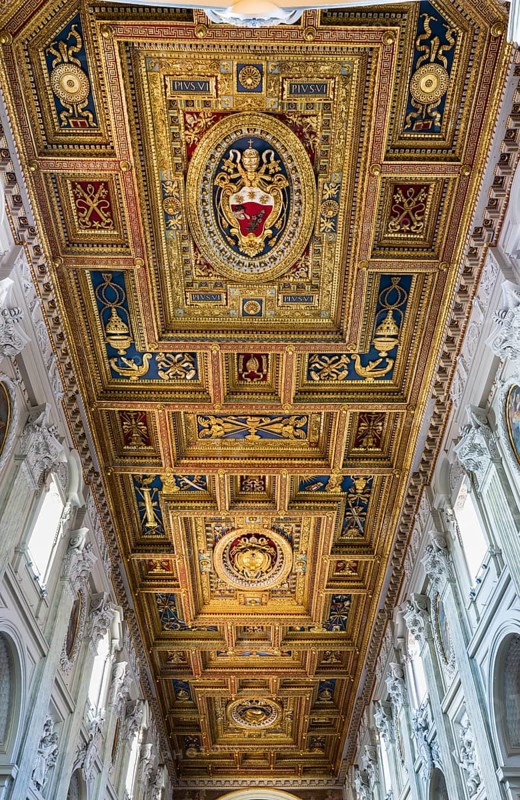 Baroque wooden ceiling