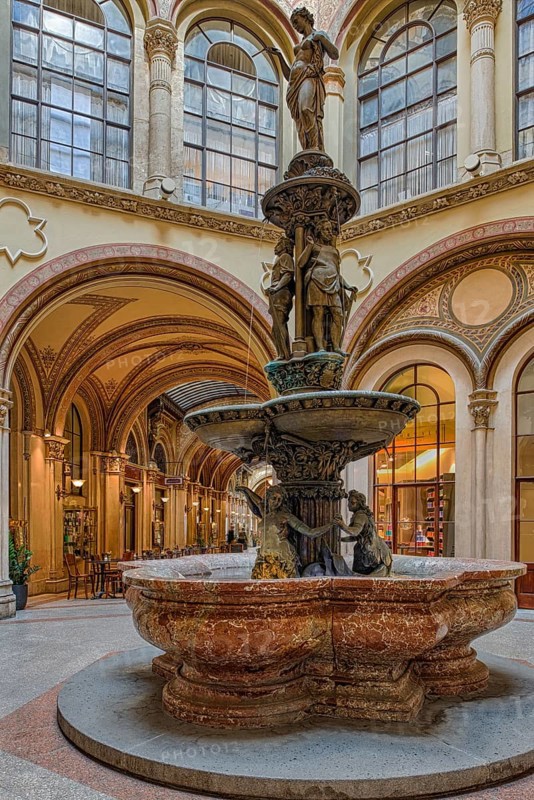 Donaunixen fountain in the Palais Ferstel